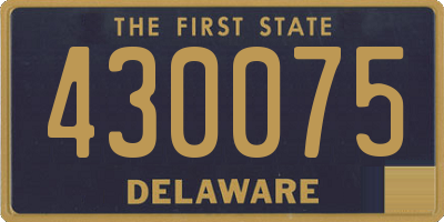 DE license plate 430075