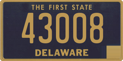 DE license plate 43008