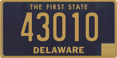 DE license plate 43010