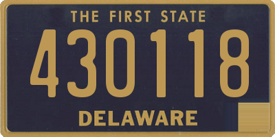 DE license plate 430118
