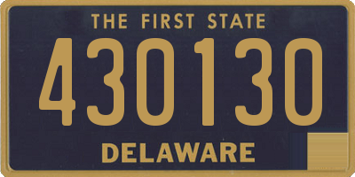 DE license plate 430130