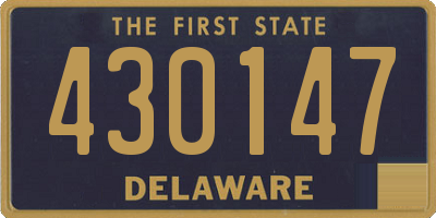 DE license plate 430147