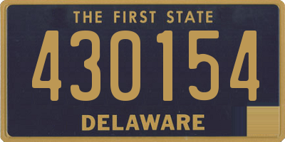 DE license plate 430154