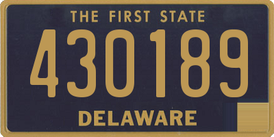 DE license plate 430189