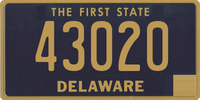 DE license plate 43020