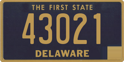 DE license plate 43021