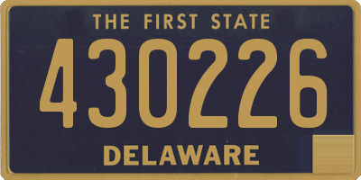 DE license plate 430226
