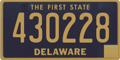 DE license plate 430228