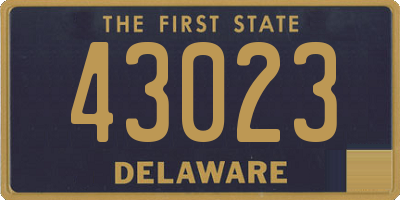 DE license plate 43023