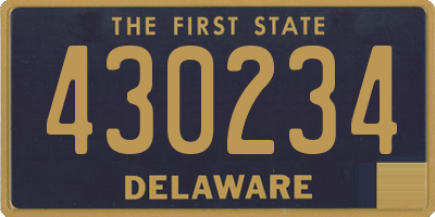 DE license plate 430234