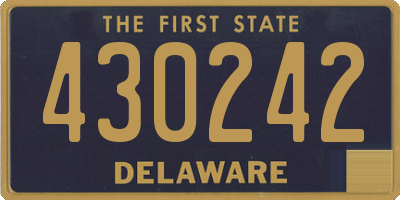 DE license plate 430242
