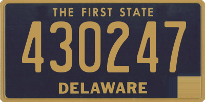 DE license plate 430247