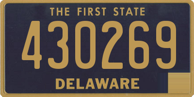 DE license plate 430269