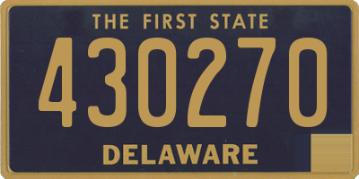 DE license plate 430270