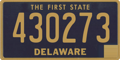 DE license plate 430273
