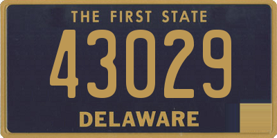 DE license plate 43029