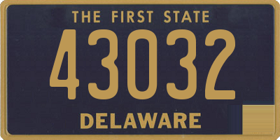 DE license plate 43032