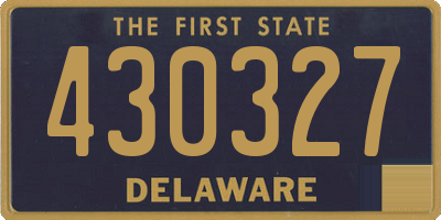 DE license plate 430327