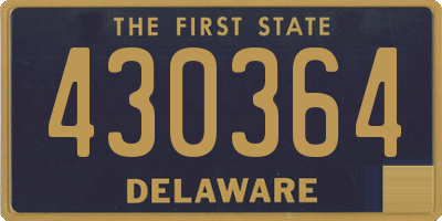 DE license plate 430364