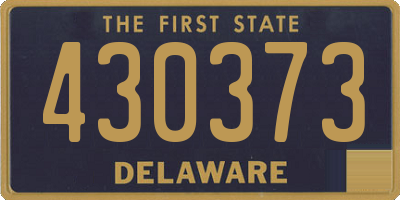 DE license plate 430373