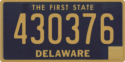 DE license plate 430376