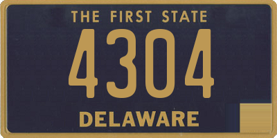 DE license plate 4304