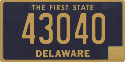 DE license plate 43040