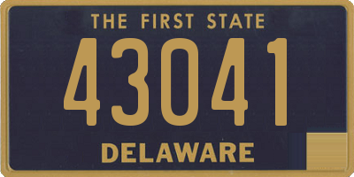 DE license plate 43041