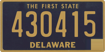 DE license plate 430415