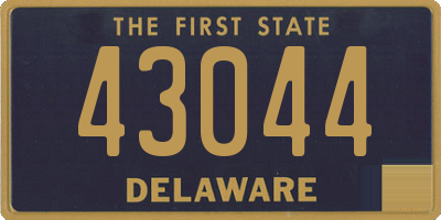 DE license plate 43044