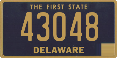 DE license plate 43048