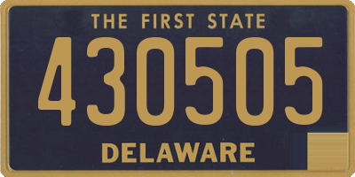 DE license plate 430505