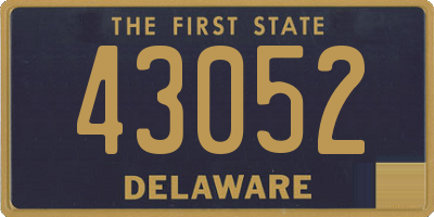 DE license plate 43052