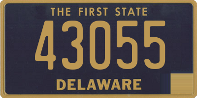 DE license plate 43055