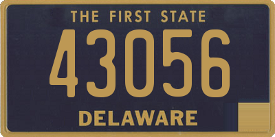 DE license plate 43056