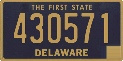 DE license plate 430571