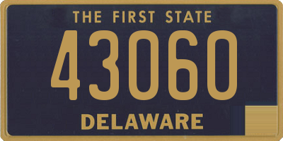 DE license plate 43060