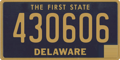 DE license plate 430606