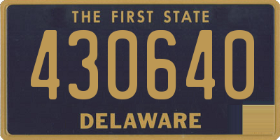 DE license plate 430640
