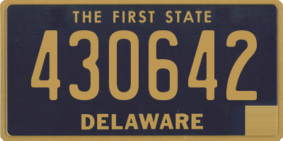 DE license plate 430642