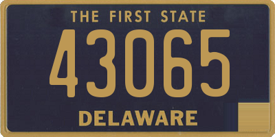 DE license plate 43065