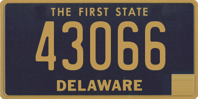 DE license plate 43066