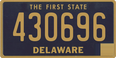DE license plate 430696