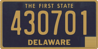 DE license plate 430701