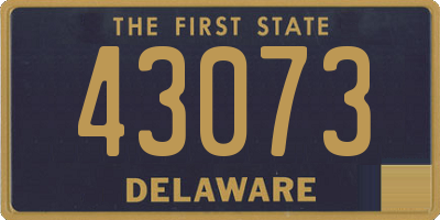 DE license plate 43073