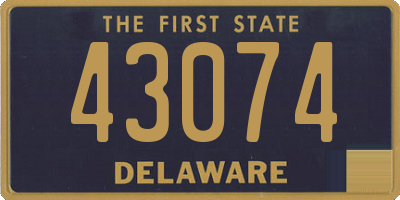 DE license plate 43074