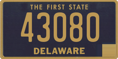 DE license plate 43080