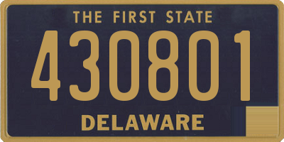 DE license plate 430801