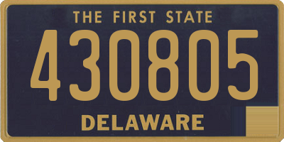 DE license plate 430805