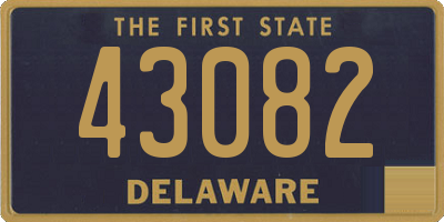 DE license plate 43082